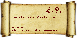Laczkovics Viktória névjegykártya